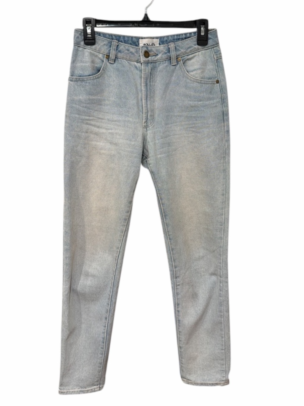 Rolla’s Miller Skinny Jeans 26 Vintage Light Wash Mid Rise Rigid Denim Jeans - Picture 3 of 12